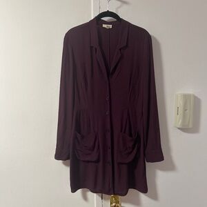 Aritzia Maroon Wilfred Mini Dress